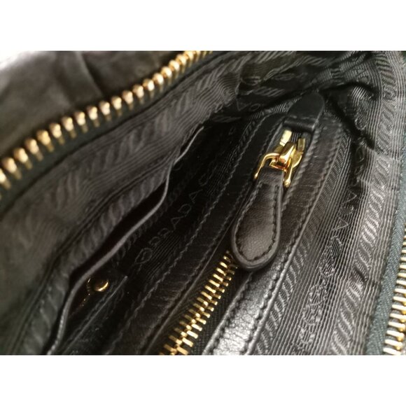 Prada Black Nappa Leather Bow Antique Clutch Bag 100% AUTHENTIC PRE-OWNED! - Picture 16 of 16